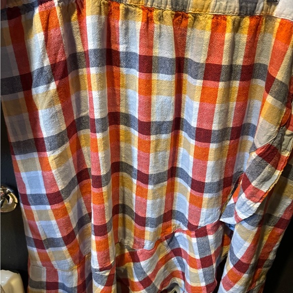 Lane Bryant Multicolor Plaid Asymmetrical Midi Skirt - Picture 2 of 5